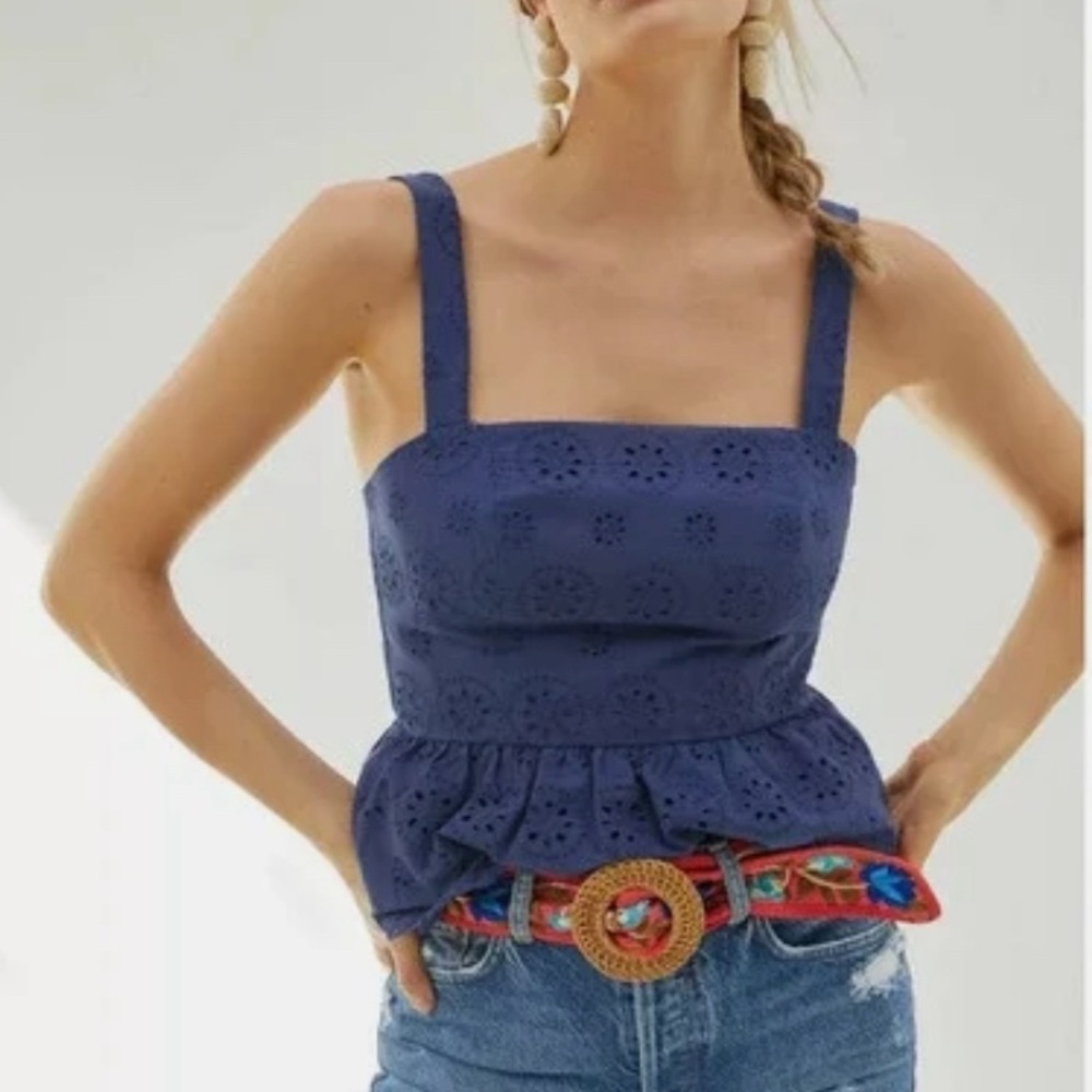 Anthropologie HUTCH Dorri Buckle-Back Tank